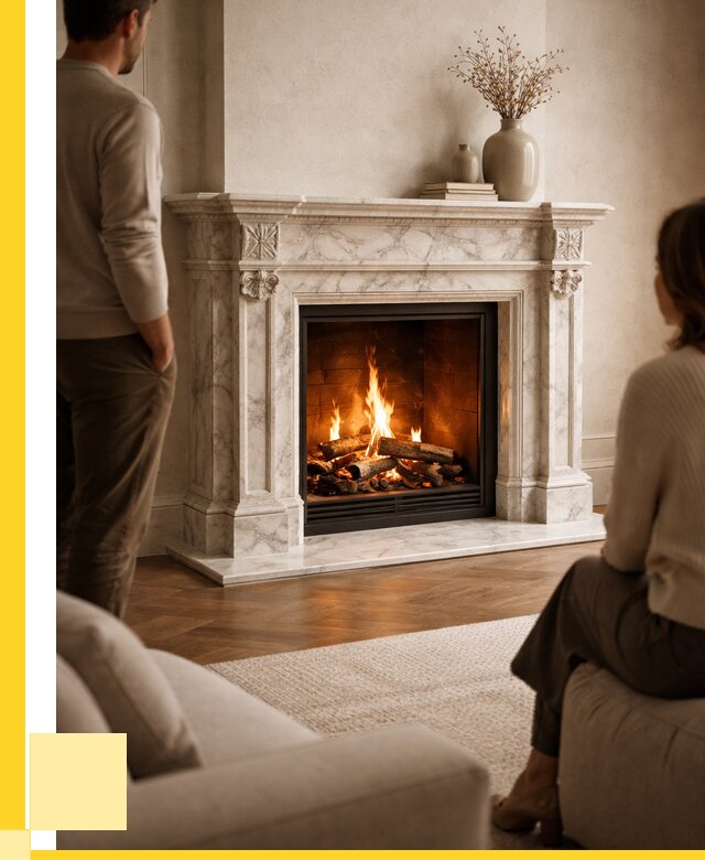 Мраморные камины под ключ в Щёлкове от 260075 р. | ЭриданЩлк