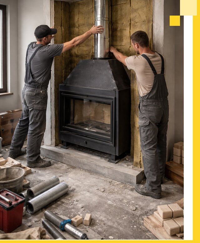 Изготовление и монтаж закрытых каминов в Щёлкове под ключ