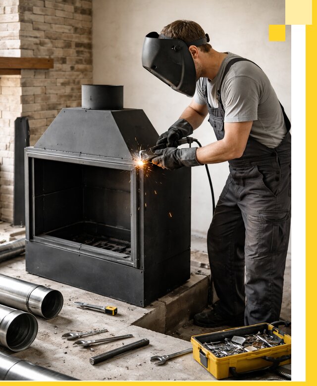 Продажа и установка металлических каминов в Щёлкове под ключ