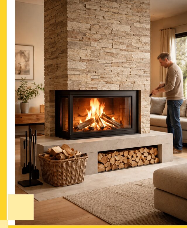 Дровяной камин под ключ в Щёлкове от 208060 р. | ЭриданЩлк