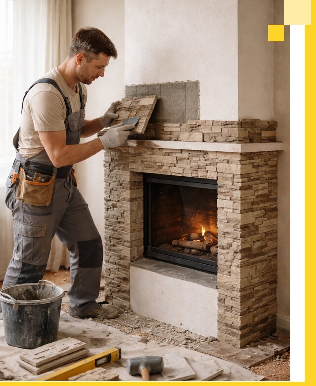 Изготовление и монтаж каминов для дома под ключ в Щёлкове