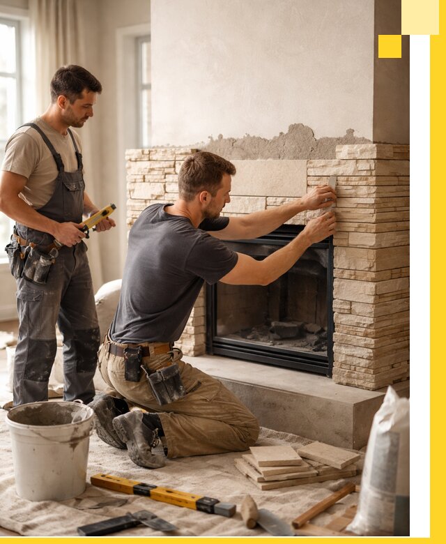 Установка и монтаж каминов для загородного дома в Щёлкове