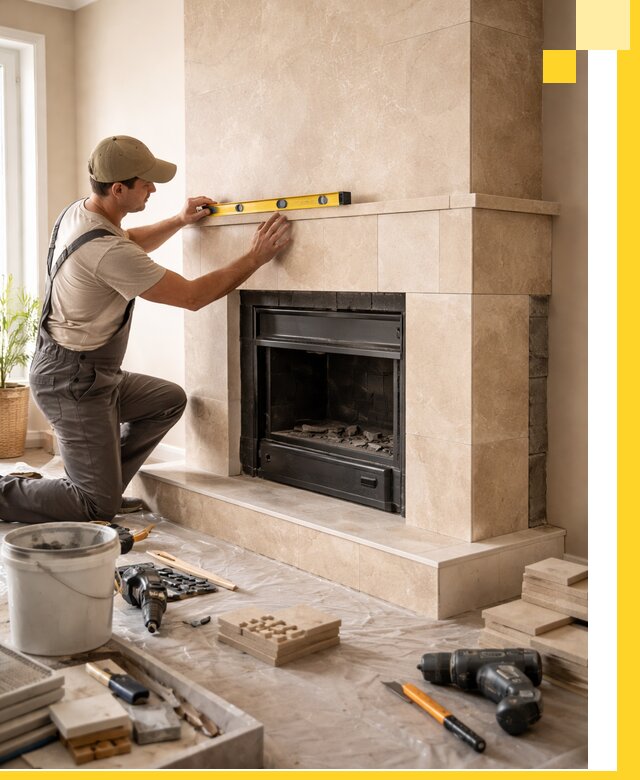 Установка и монтаж каминов в частном доме под ключ в Щёлкове