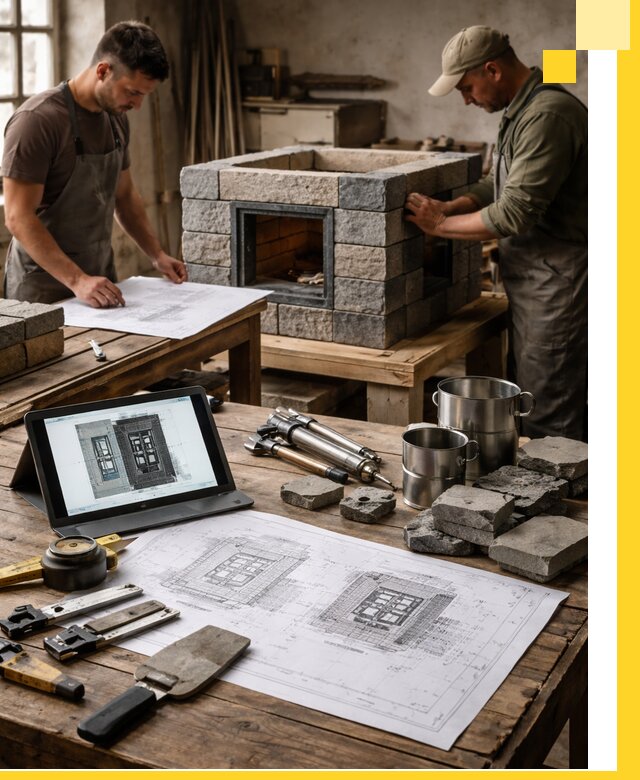 Разработка проектов печей с согласованием и монтажом в Щёлкове