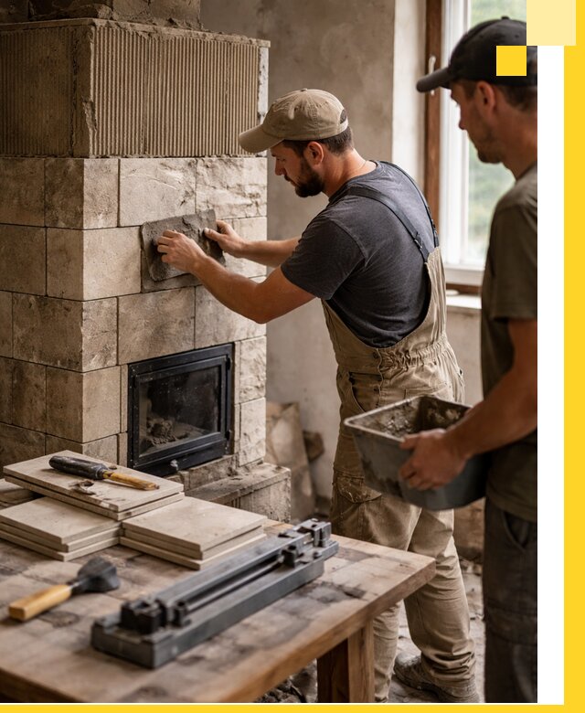 Профессиональная облицовка печей в Щёлкове: керамика и камень