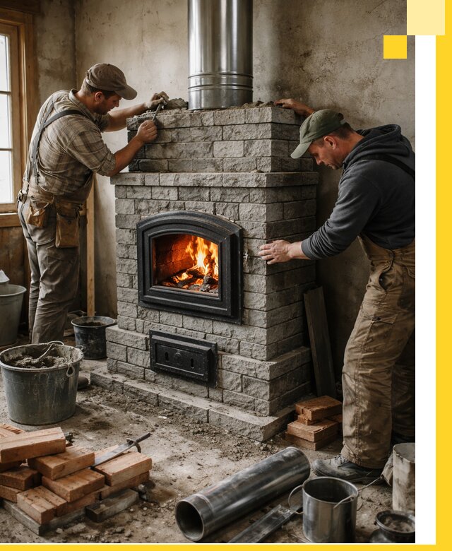 Производство, поставка и монтаж дровяных печей в Щёлкове