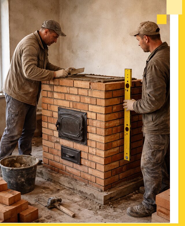 Отопительные печи под ключ в Щёлкове, установка и сборка