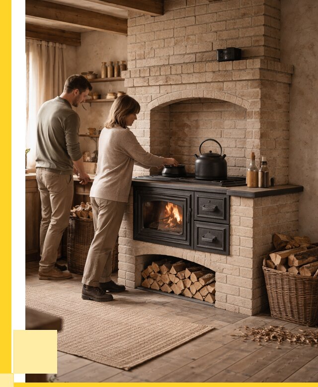 Печи с плитой в Щёлкове от 46814 р. | ЭриданЩлк — кирпичная печь