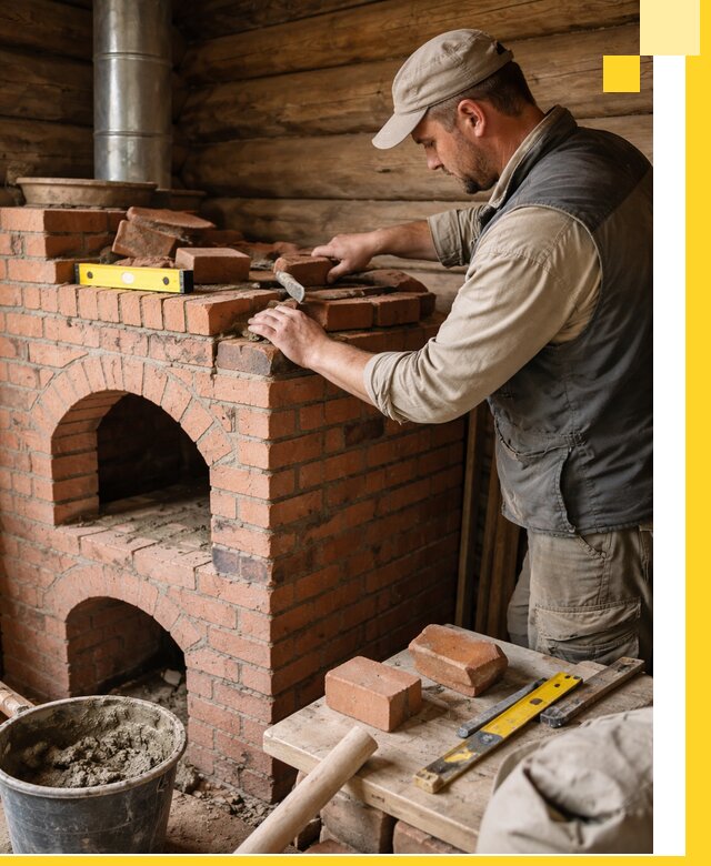 Изготовление и установка русских печей в Щёлкове под ключ