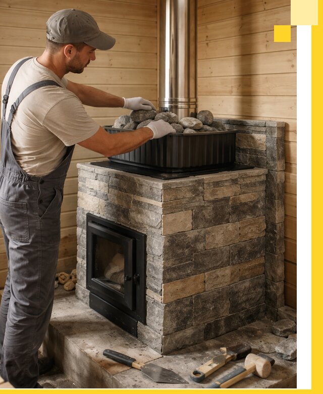 Печи для парной в Щёлкове, производство, монтаж и обслуживание