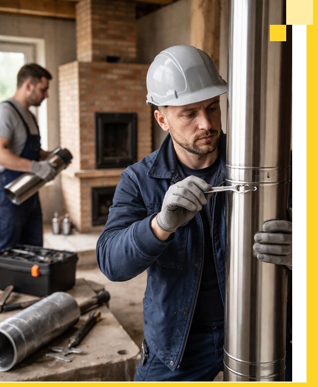 Профессиональный монтаж дымоходов для печей в Щёлкове