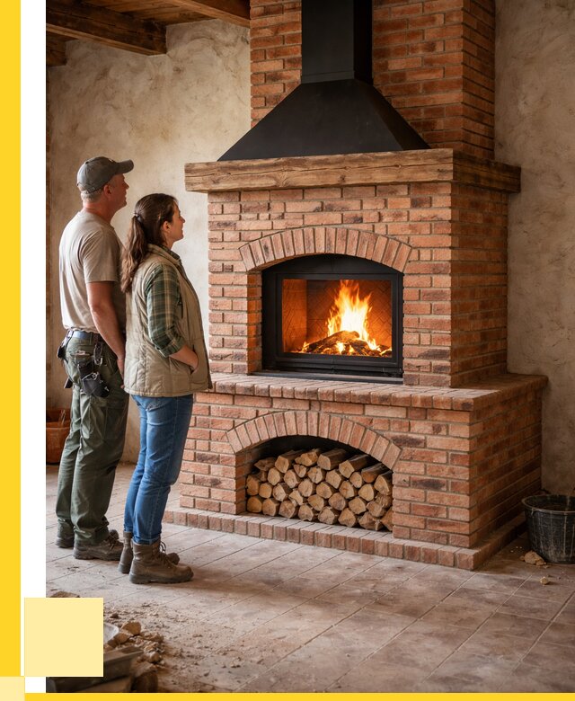 Печи камины из кирпича в Щёлкове от 124836 р. | ЭриданЩлк