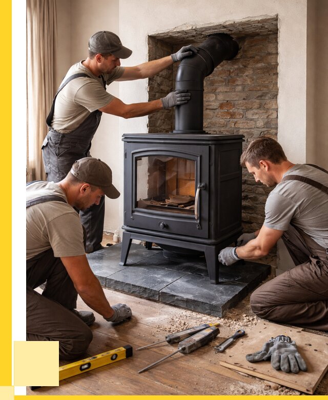 Монтаж печи камина в частном доме в Щёлкове от 26008 р. | ЭриданЩлк