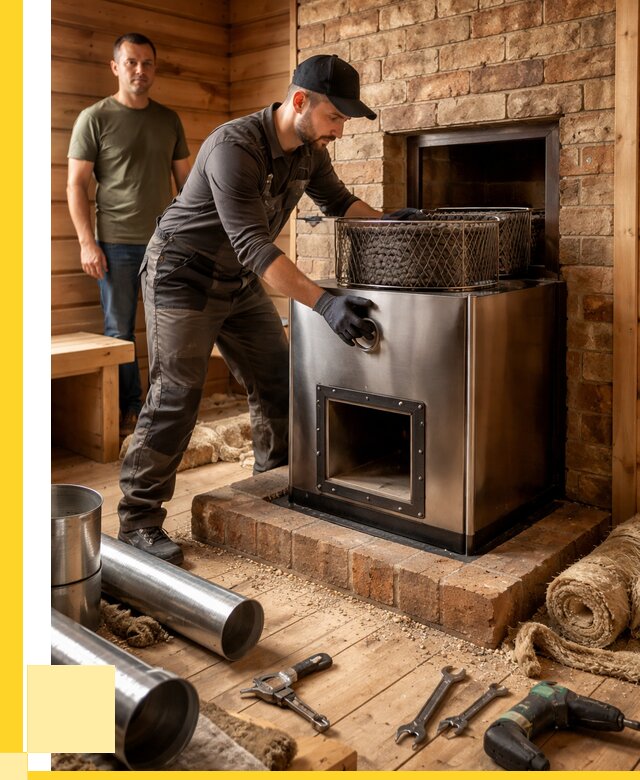 Монтаж банных печей под ключ в Щёлкове от 18725 р., ЭриданЩлк