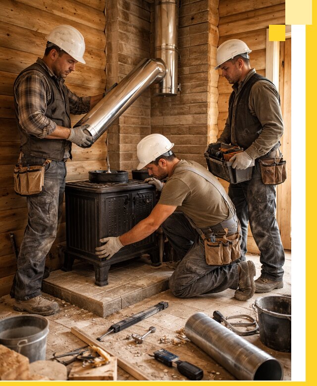 Профессиональный монтаж банных печей и дымоходов в Щёлкове