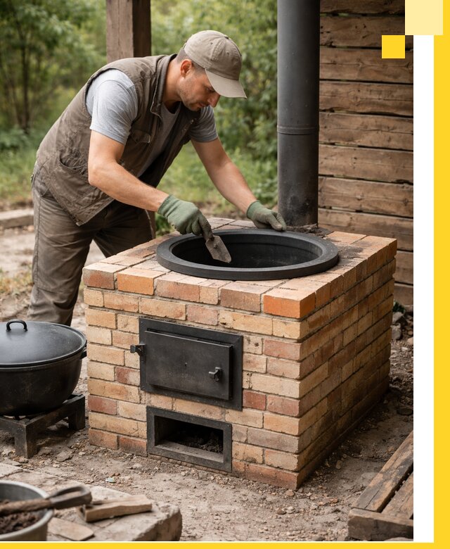 Изготовление и установка печей для казана в Щёлкове под ключ