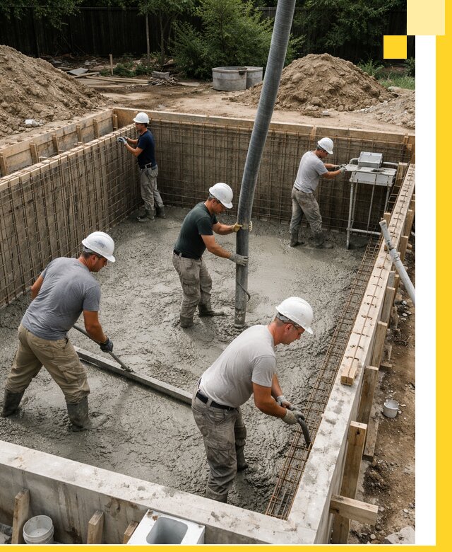 Строительство бетонных бассейнов под ключ в Щёлкове