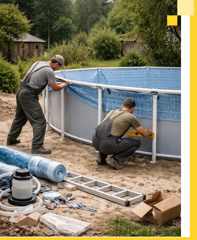 Установка и монтаж каркасных бассейнов в Щёлкове под ключ