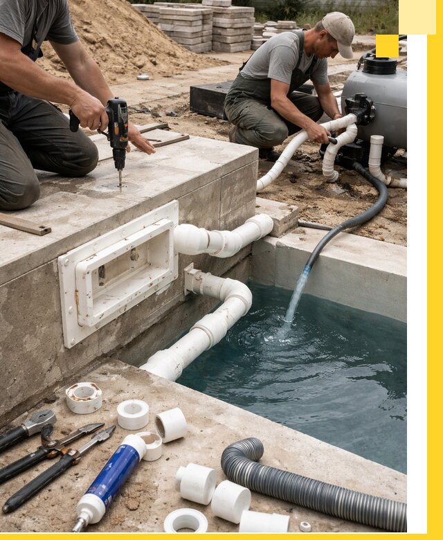 Строительство скиммерных бассейнов под ключ в Щёлкове