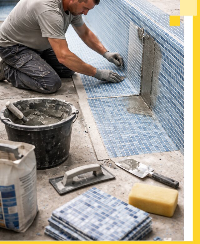 Укладка и ремонт мозаики для бассейнов под ключ в Щёлкове