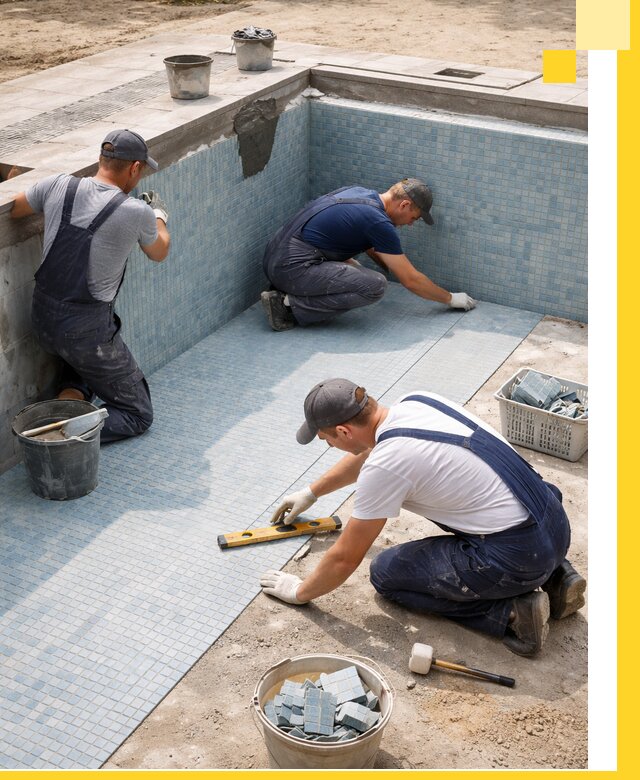 Укладка и установка плитки для бассейнов под ключ в Щёлкове