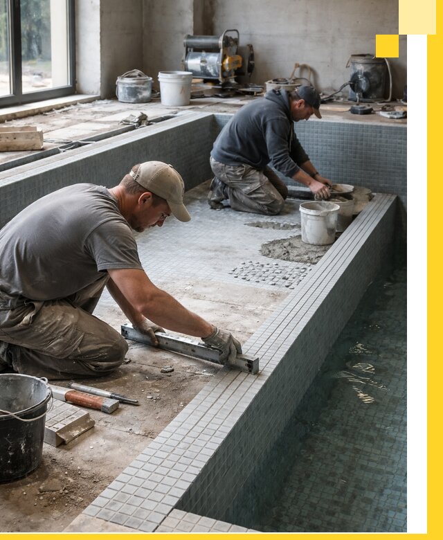 Строительство бассейна в частном доме в Щёлкове под ключ