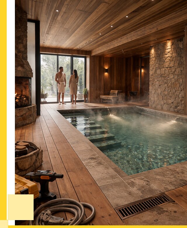 Проекты бань с бассейном под ключ в Щёлкове от 78023 р., ЭриданЩлк