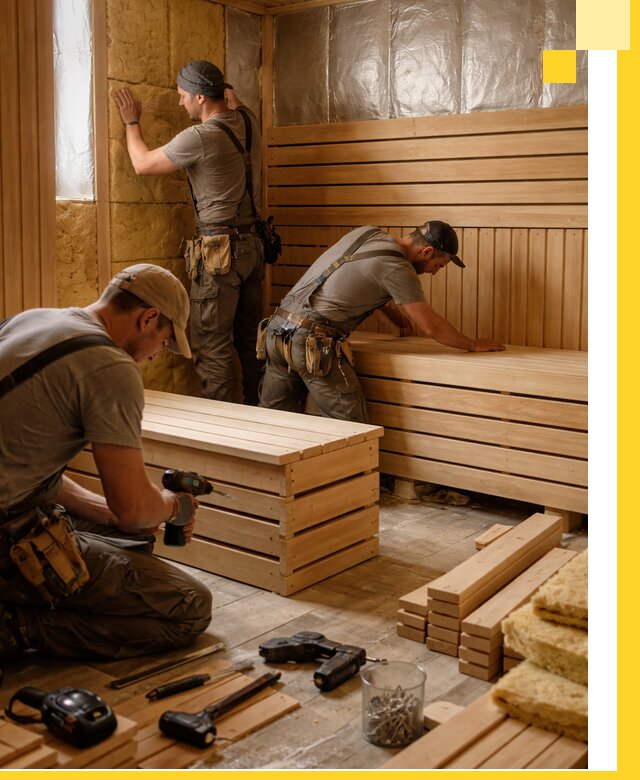 Профессиональное строительство саун под ключ в Щёлкове