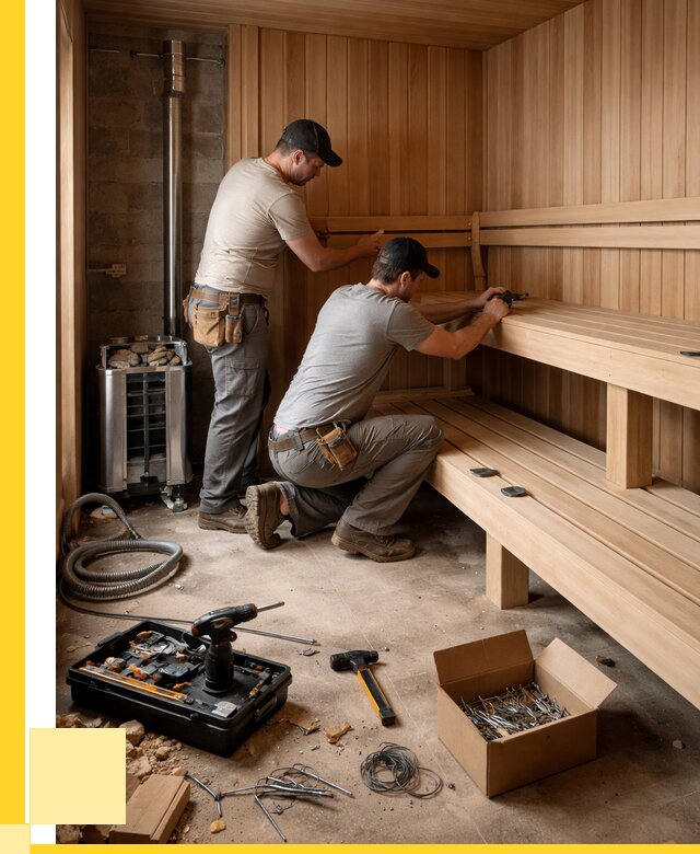 Монтаж саун под ключ в Щёлкове от 124836 р. | ЭриданЩлк