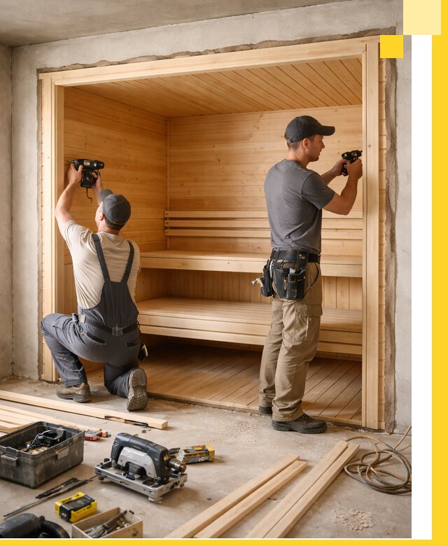 Монтаж саун под ключ в Щёлкове — проектирование и установка