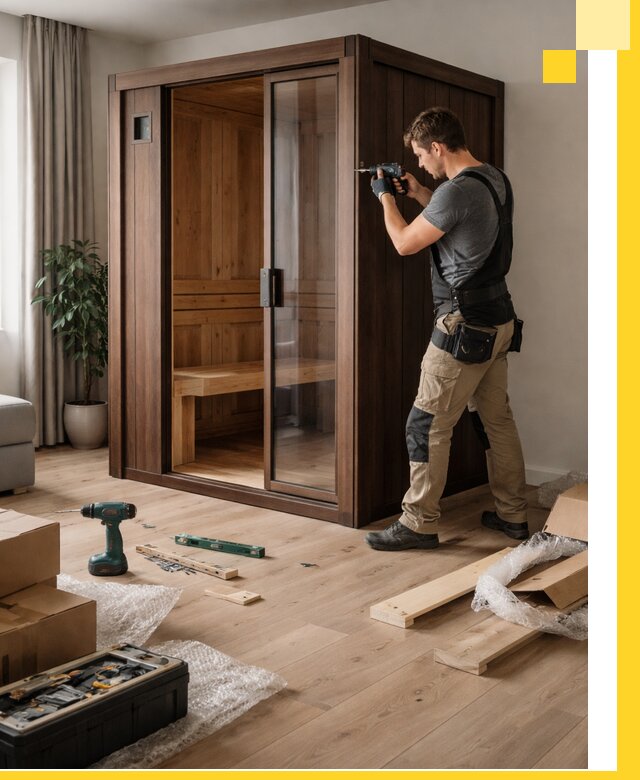 Установка и производство мини саун под ключ в Щёлкове