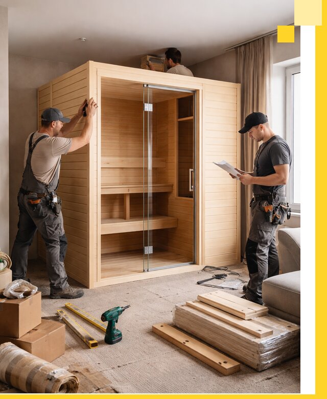 Установка и благоустройство саун в квартире в Щёлкове