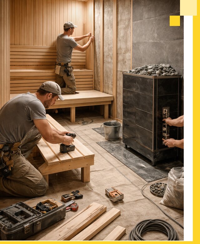 Дизайн и строительство интерьерных саун под ключ в Щёлкове