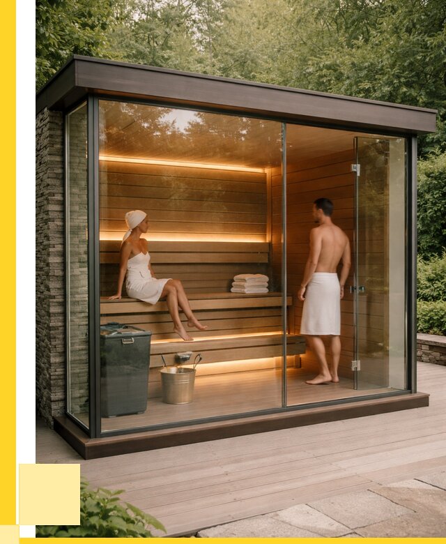 Сауна стеклянная и двери для сауны в Щёлкове от 260075 р. | ЭриданЩлк