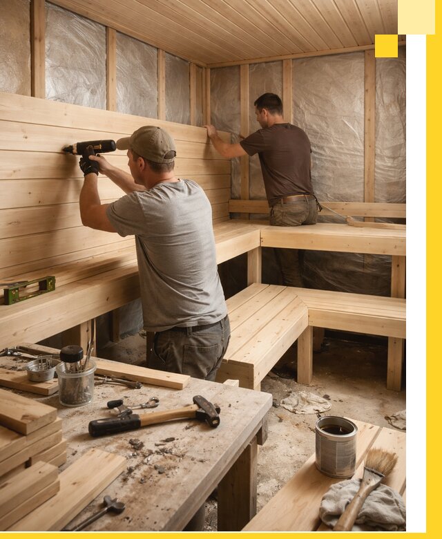 Профессиональная отделка бань и саун под ключ в Щёлкове