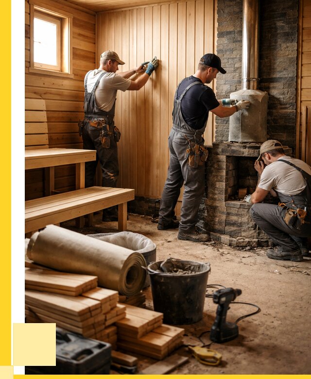 Ремонт бань под ключ в Щёлкове от 46814 р. | ЭриданЩлк