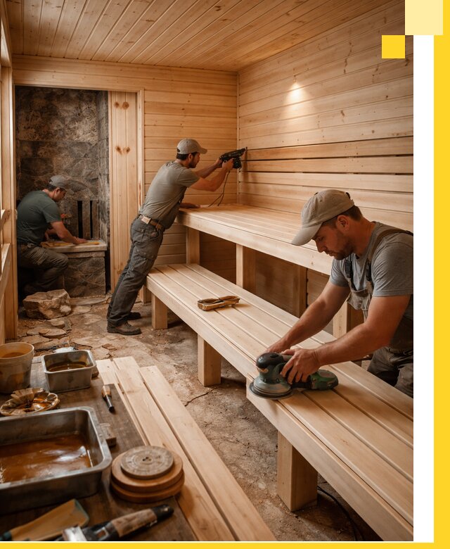 Профессиональная отделка бань в Щёлкове под ключ, с гарантией