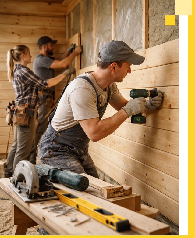 Обшивка бань под ключ в Щёлкове: отделка стен и потолков