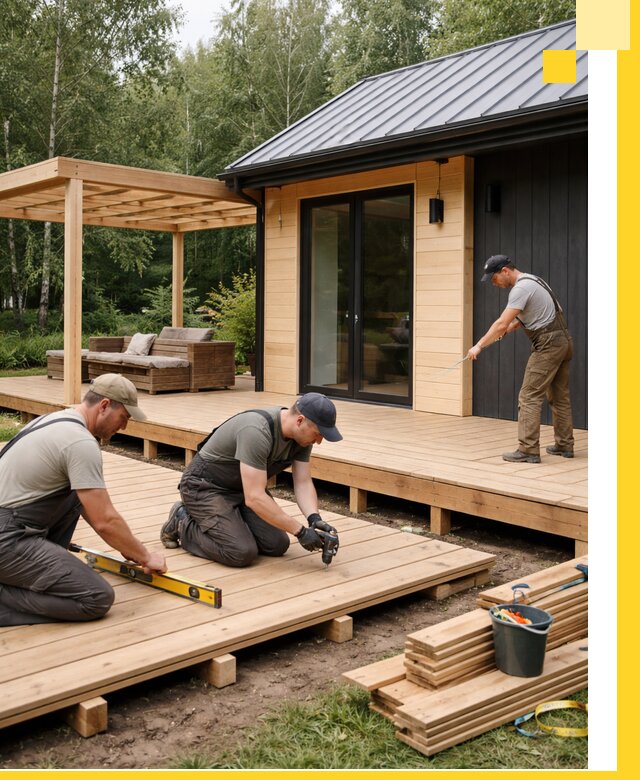 Строительство бань с террасой и бассейном под ключ в Щёлкове