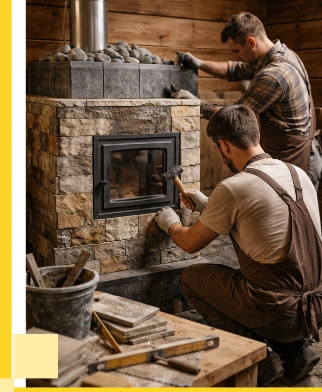 Облицовка банной печи в Щёлкове от 15605 р. | ЭриданЩлк