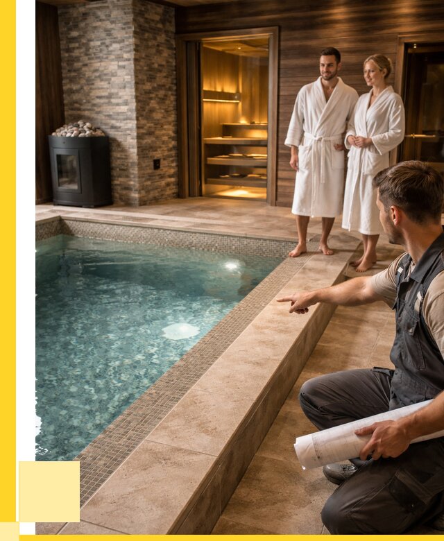 Проект бани с бассейном под ключ в Щёлкове от 67620 р. | ЭриданЩлк