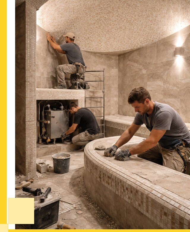 Монтаж хамамов под ключ в Щёлкове от 260075 р. ЭриданЩлк