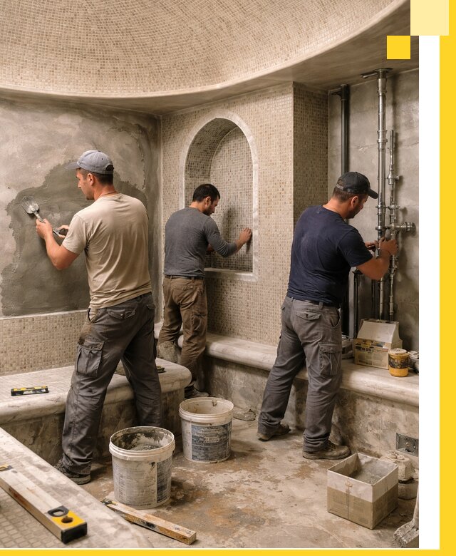 Профессиональный монтаж хамамов под ключ в Щёлкове с гарантией