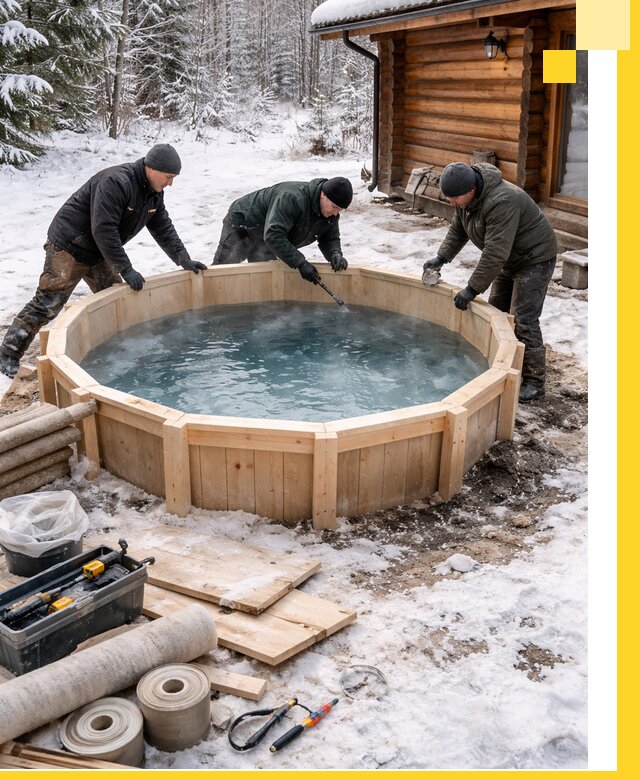 Изготовление и установка ледяных купелей под ключ в Щёлкове